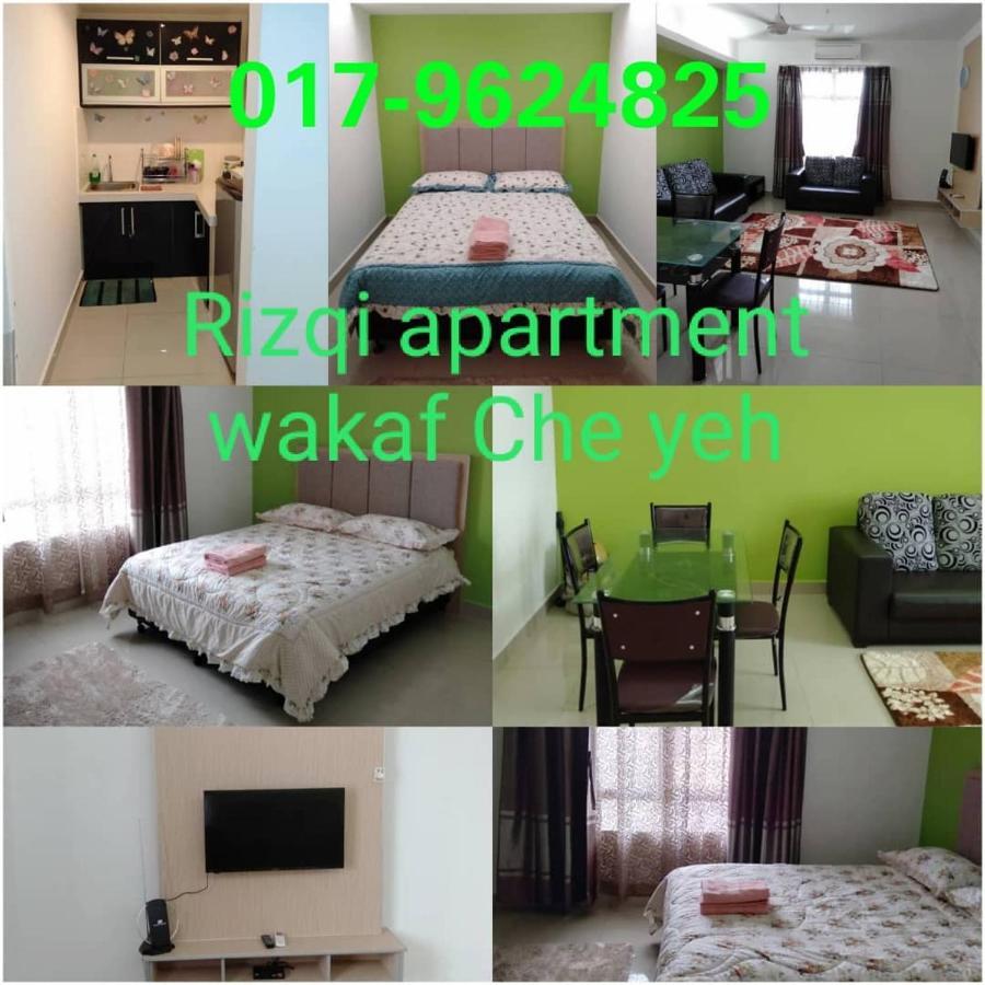 كوتا بْهارو Risqi Apartment 2 Bedroom Wakaf Che Yeh المظهر الخارجي الصورة